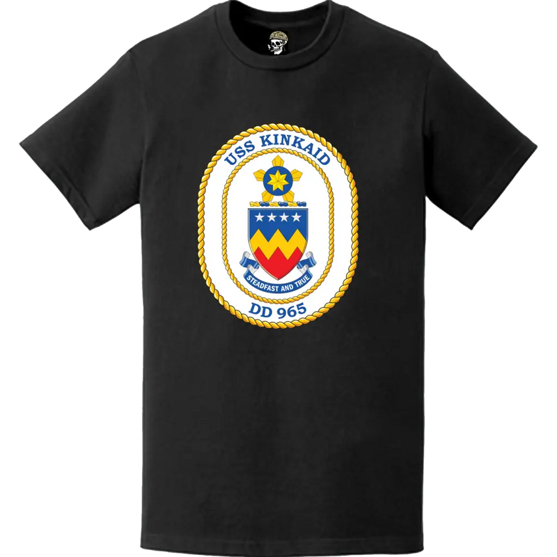 USS Kinkaid (DD-965) Ship's Crest Logo T-Shirt