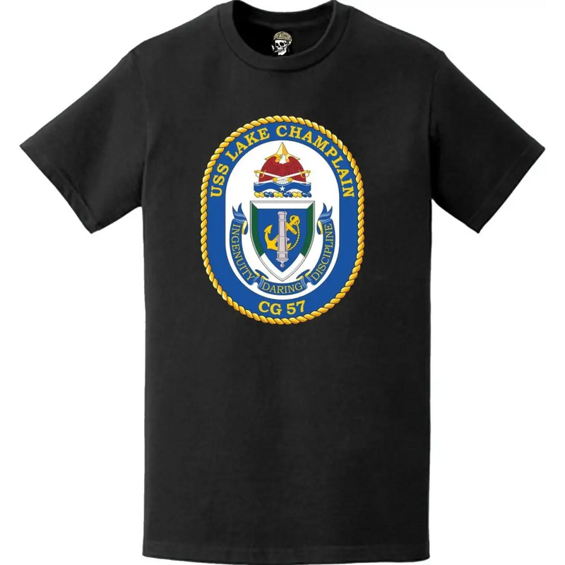 USS Lake Champlain (CG-57) Ship's Crest Logo T-Shirt
