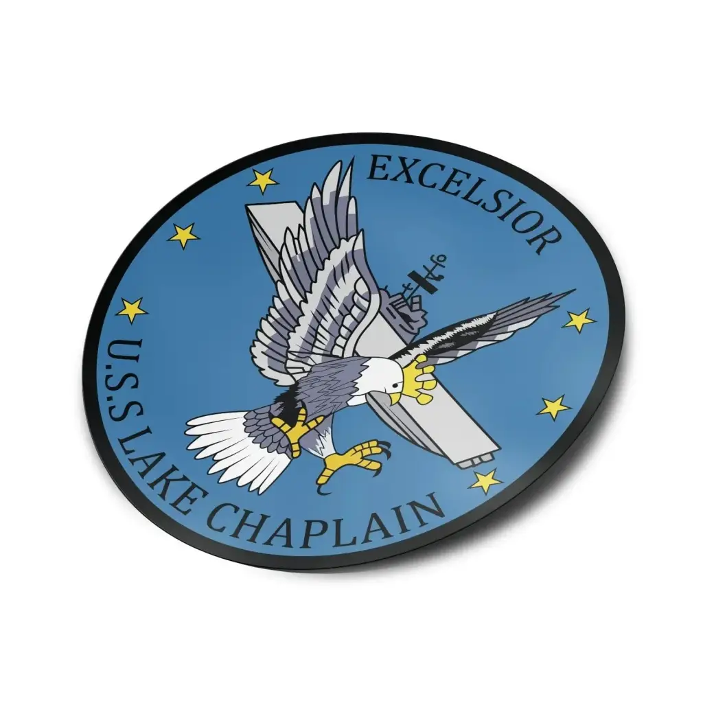 USS Lake Champlain (CV-39) Die-Cut Vinyl Sticker Decal Tactically Acquired   