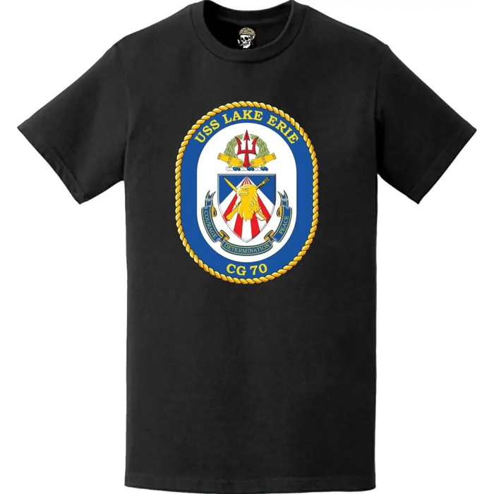 USS Lake Erie (CG-70) Ship's Crest Logo T-Shirt Tactically Acquired   