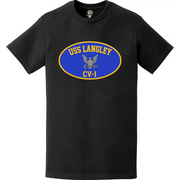 USS Langley (CV-1) Aircraft Carrier T-Shirt Tactically Acquired   