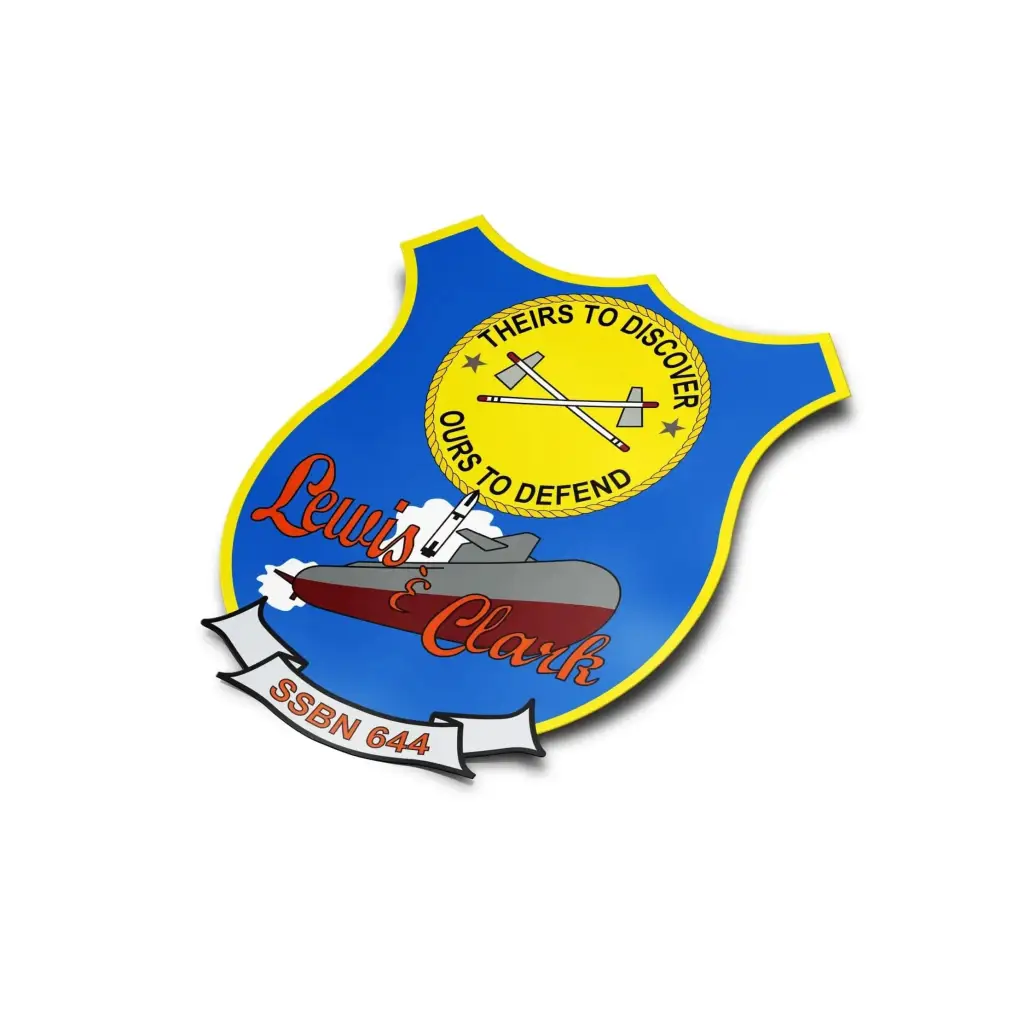 USS Lewis & Clark (SSBN-644) Die-Cut Vinyl Sticker Decal Tactically Acquired   