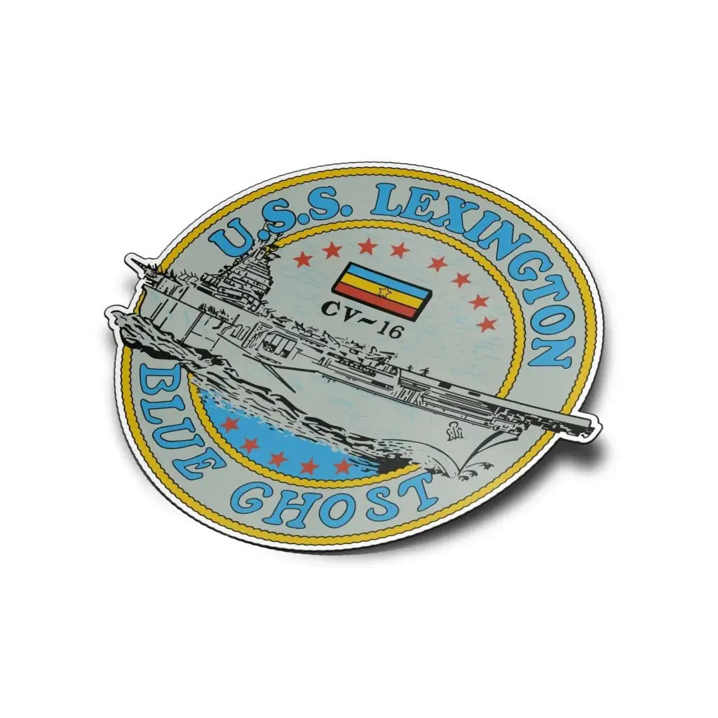 USS Lexington (CV-16) Die-Cut Vinyl Sticker Decal Tactically Acquired   