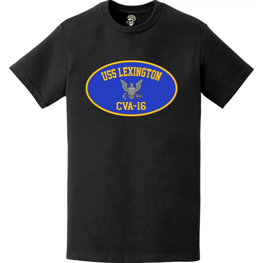 USS Lexington (CVA-16) Aircraft Carrier T-Shirt Tactically Acquired   