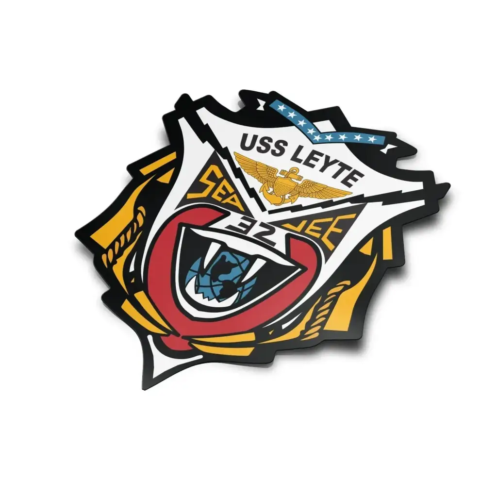 USS Leyte (CV-32) Die-Cut Vinyl Sticker Decal Tactically Acquired   