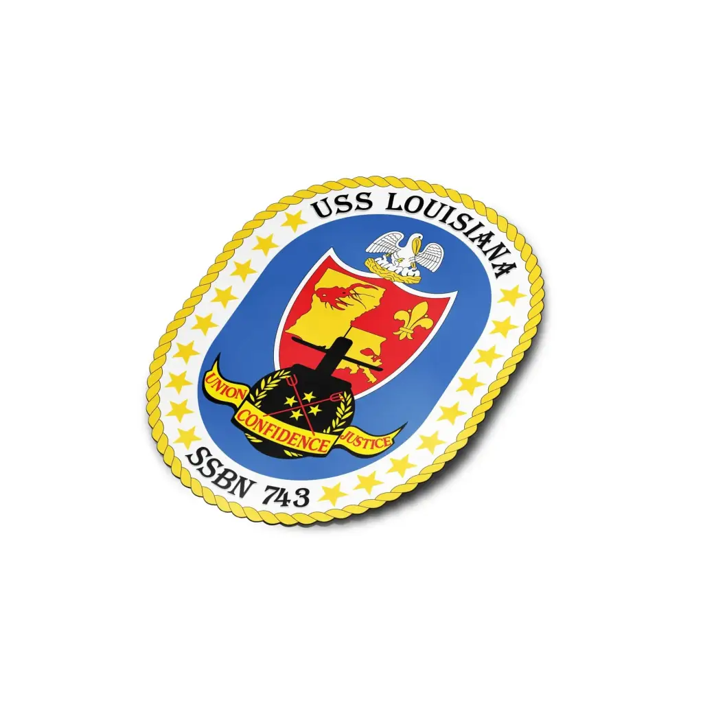 USS Louisiana (SSBN-743) Die-Cut Vinyl Sticker Decal Tactically Acquired   