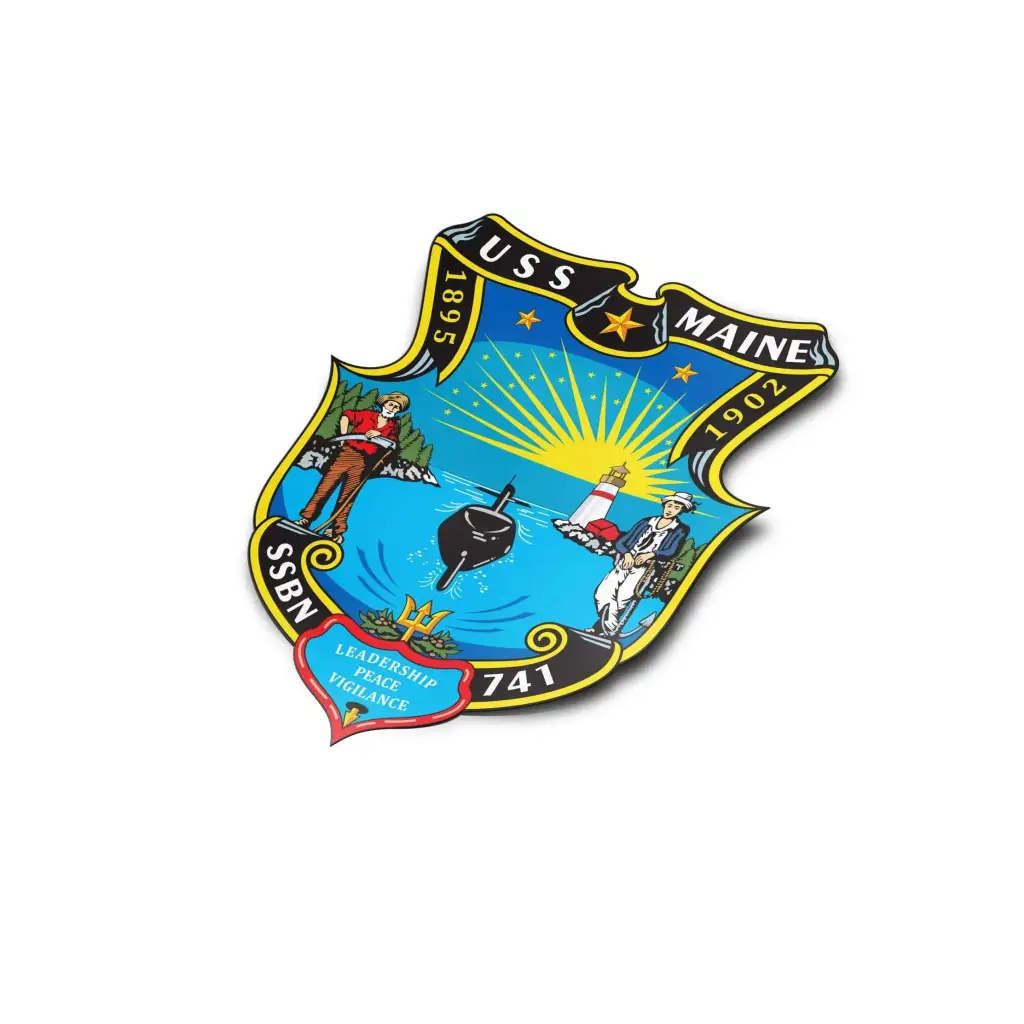 USS Maine (SSBN-741) Die-Cut Vinyl Sticker Decal Tactically Acquired   
