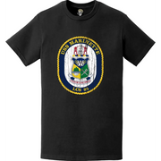 USS Marinette (LCS-25) Distressed Ship's Crest Logo Emblem T-Shirt Tactically Acquired   