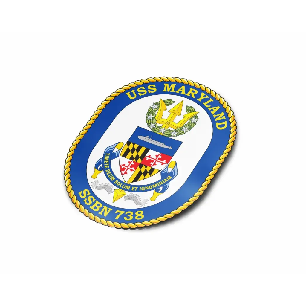 USS Maryland (SSBN-738) Die-Cut Vinyl Sticker Decal Tactically Acquired   