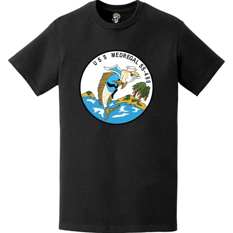 USS Medregal (SS-480) Submarine Logo Emblem Crest T-Shirt