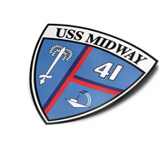USS Midway (CV-41) Die-Cut Vinyl Sticker Decal Tactically Acquired   