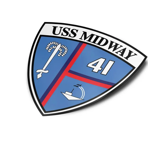 USS Midway (CV-41) Die-Cut Vinyl Sticker Decal Tactically Acquired   