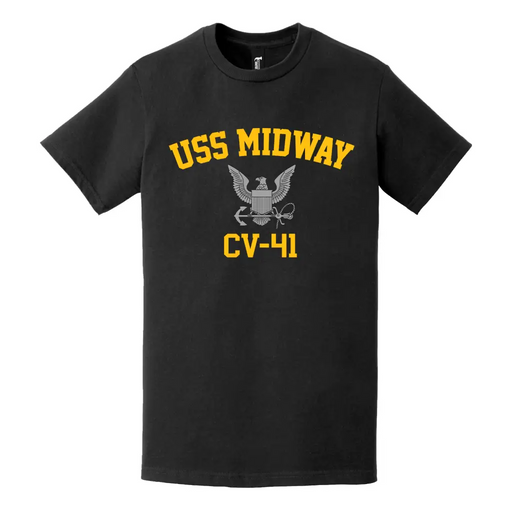 USS Midway (CV-41) Navy Eagle T-Shirt Tactically Acquired   