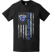 USS Midway (CVA-41) American Flag Logo T-Shirt Tactically Acquired   