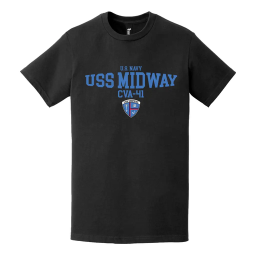 USS Midway (CVA-41) Modern Logo Design T-Shirt Tactically Acquired   