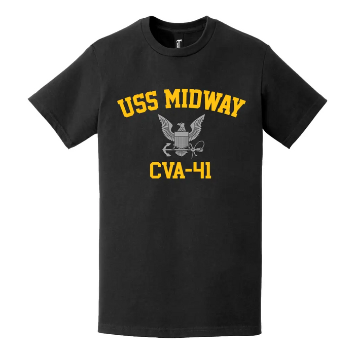 USS Midway (CVA-41) Navy Eagle T-Shirt Tactically Acquired   