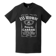 USS Midway (CV/CVA-41) Whiskey Label T-Shirt Tactically Acquired   