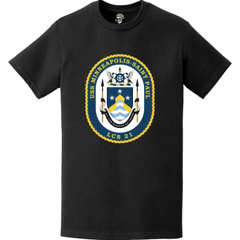 USS Minneapolis-Saint Paul (LCS-21) Ship's Crest Logo Emblem T-Shirt