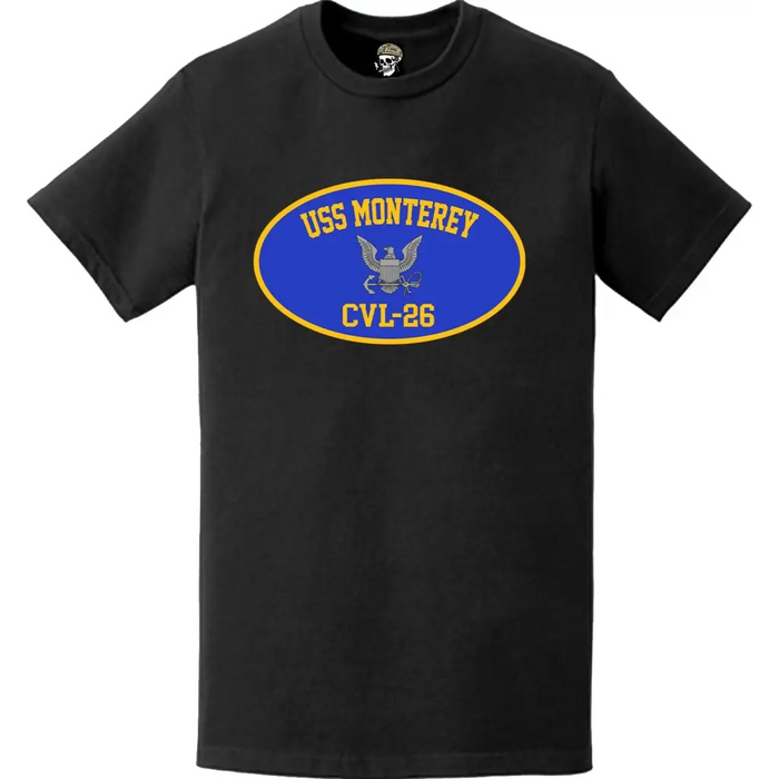 USS Monterey (CVL-26) Aircraft Carrier T-Shirt Tactically Acquired   