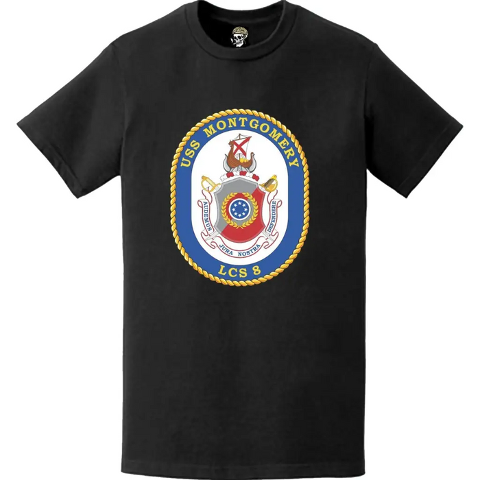 USS Montgomery (LCS-8) Ship's Crest Logo Emblem T-Shirt Tactically Acquired   