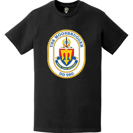 USS Moosbrugger (DD-980) Ship's Crest Logo T-Shirt Tactically Acquired   