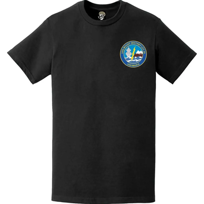 USS Mount Whitney (LCC-20) Ship's Crest Left Chest T-Shirt