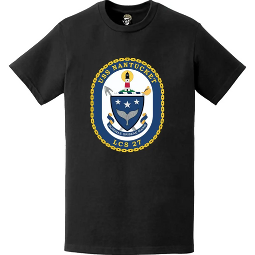 USS Nantucket (LCS-27) Ship's Crest Logo Emblem T-Shirt Tactically Acquired   