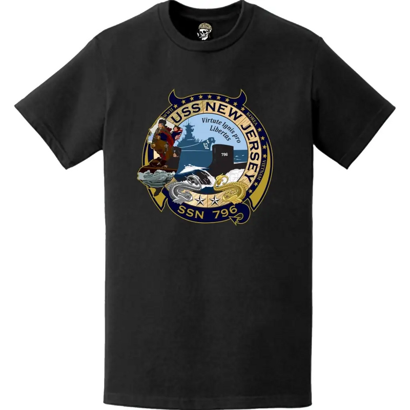 USS New Jersey (SSN-796) Submarine Logo T-Shirt