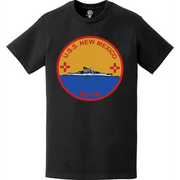 USS New Mexico (BB-40) Battleship Logo Emblem T-Shirt Tactically Acquired   
