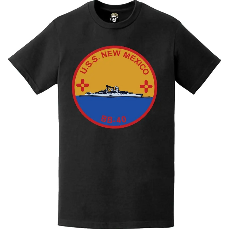 USS New Mexico (BB-40) Battleship Logo Emblem T-Shirt