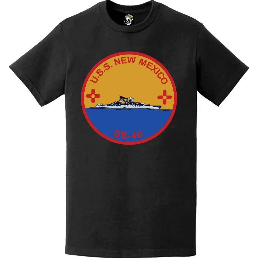 USS New Mexico (BB-40) Battleship Logo Emblem T-Shirt Tactically Acquired   