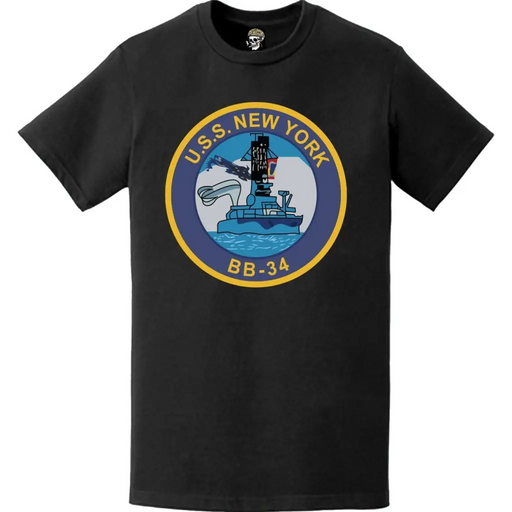 USS New York (BB-34) Battleship Logo Emblem T-Shirt Tactically Acquired   