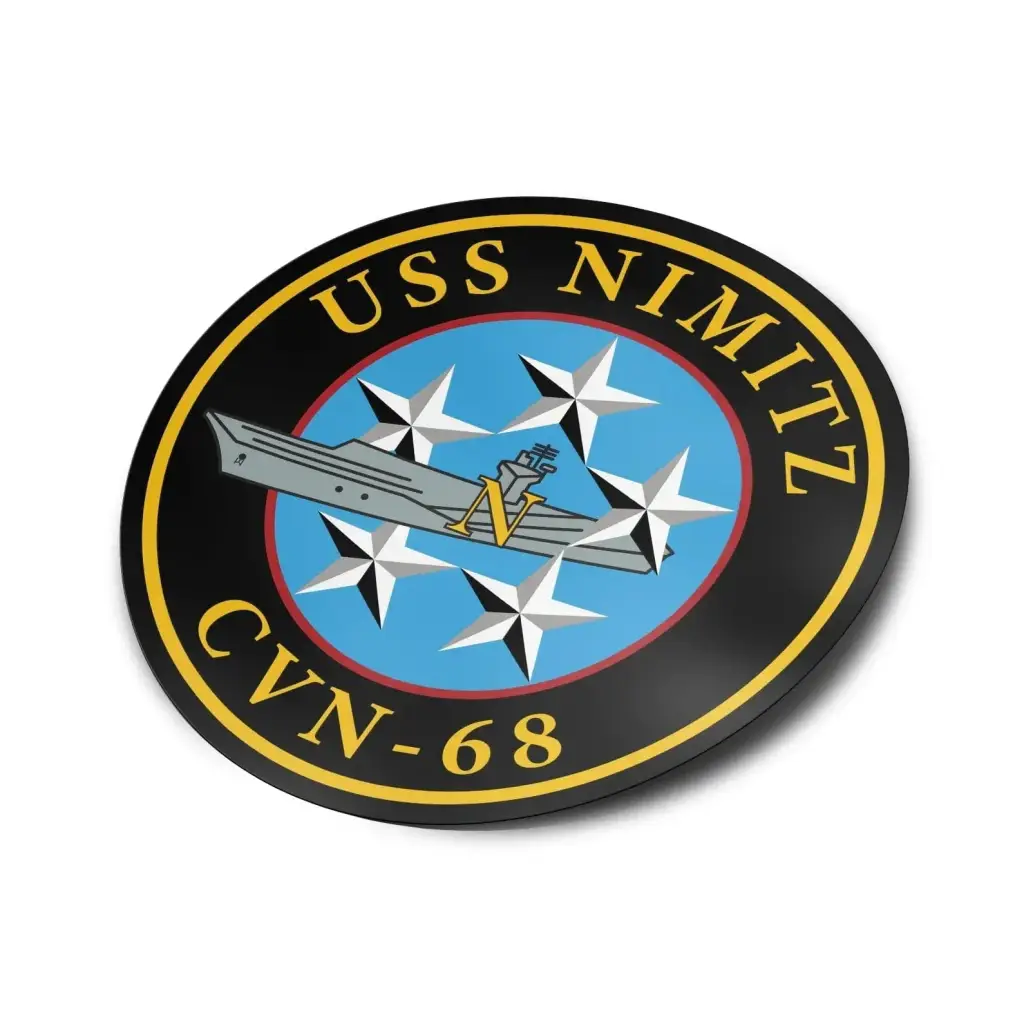 USS Nimitz (CVN-68) Die-Cut Vinyl Sticker Decal