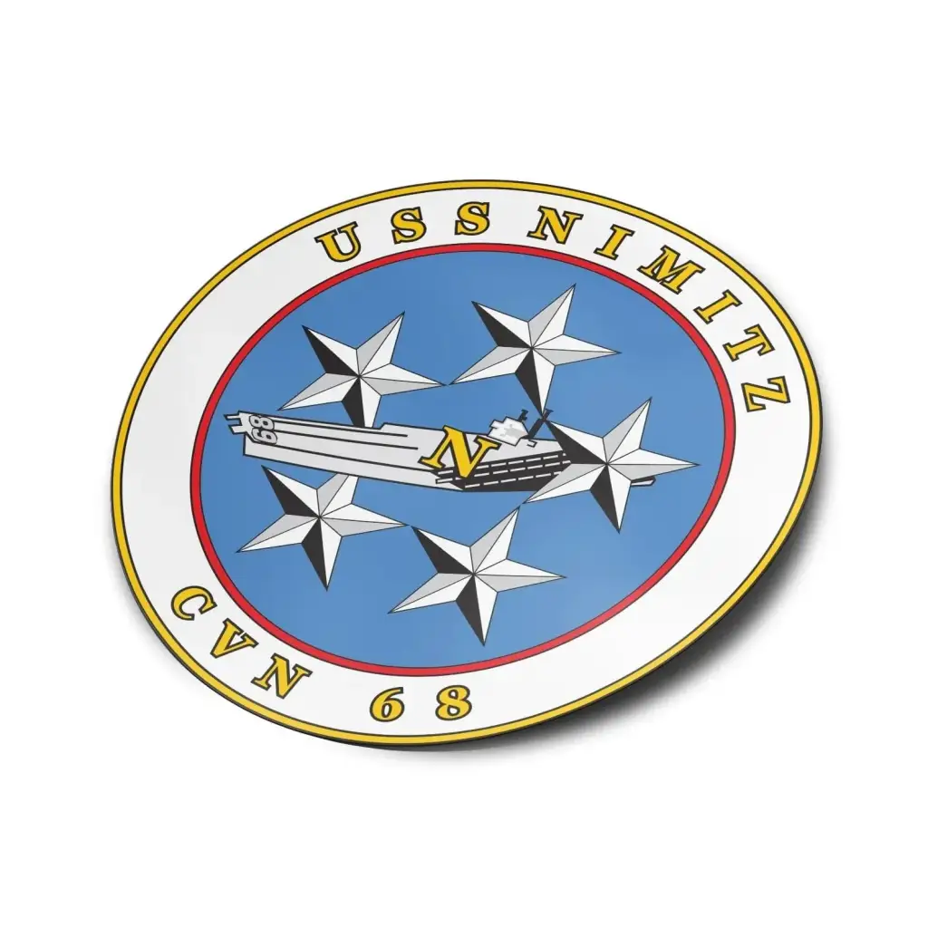 USS Nimitz (CVN-68) Logo Emblem Sticker Decal Tactically Acquired   