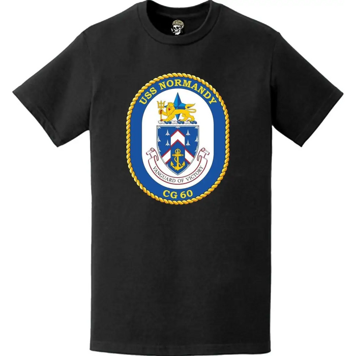 USS Normandy (CG-60) Ship's Crest Logo T-Shirt Tactically Acquired   