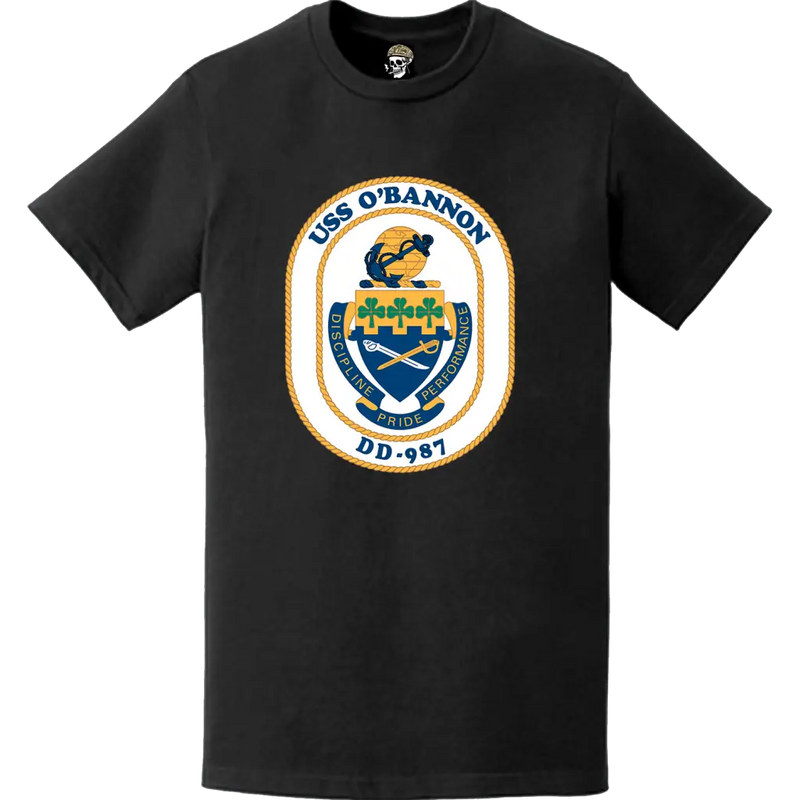 USS O'Bannon (DD-987) Ship's Crest Logo T-Shirt