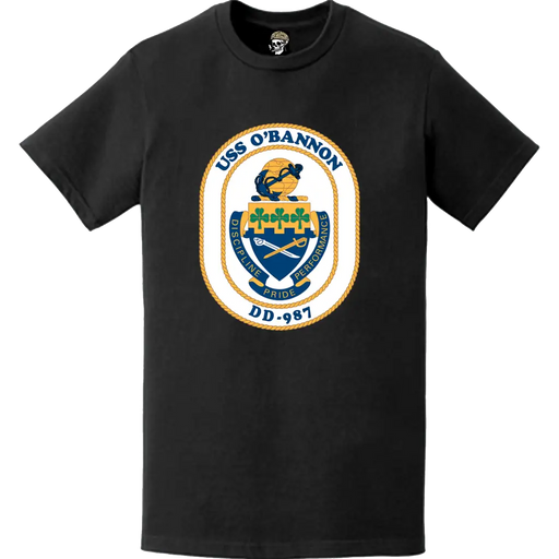 USS O'Bannon (DD-987) Ship's Crest Logo T-Shirt Tactically Acquired   