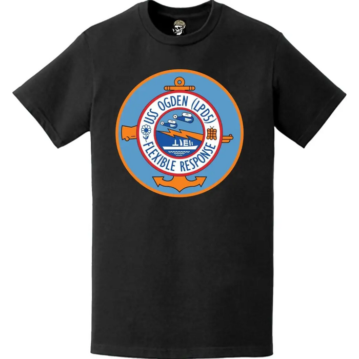 USS Ogden (LPD-5) Ship's Crest Emblem T-Shirt Tactically Acquired   