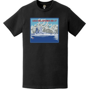 USS Oklahoma (BB-37) Battleship Logo Emblem T-Shirt Tactically Acquired   