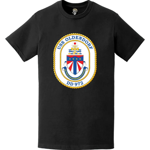 USS Oldendorf (DD-972) Ship's Crest Logo T-Shirt Tactically Acquired   