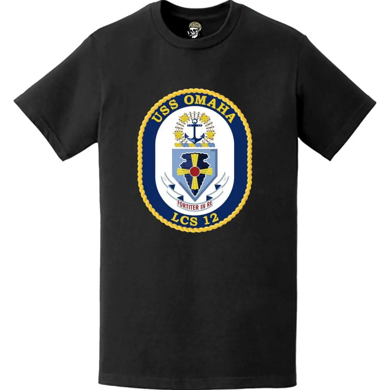 USS Omaha (LCS-12) Ship's Crest Logo Emblem T-Shirt