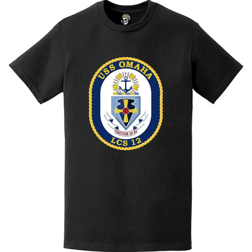 USS Omaha (LCS-12) Ship's Crest Logo Emblem T-Shirt Tactically Acquired   