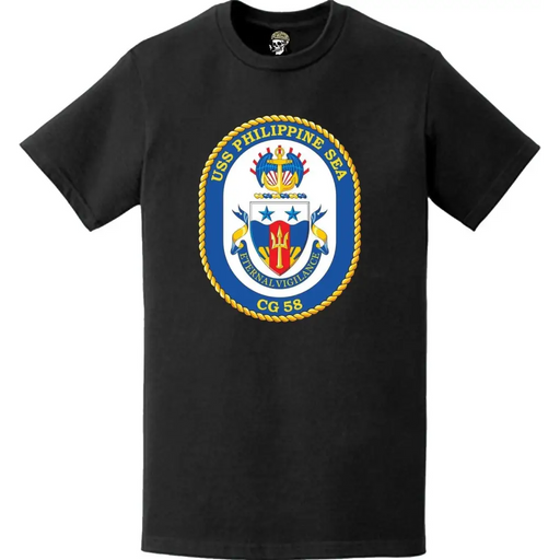 USS Philippine Sea (CG-58) Ship's Crest Logo T-Shirt Tactically Acquired   