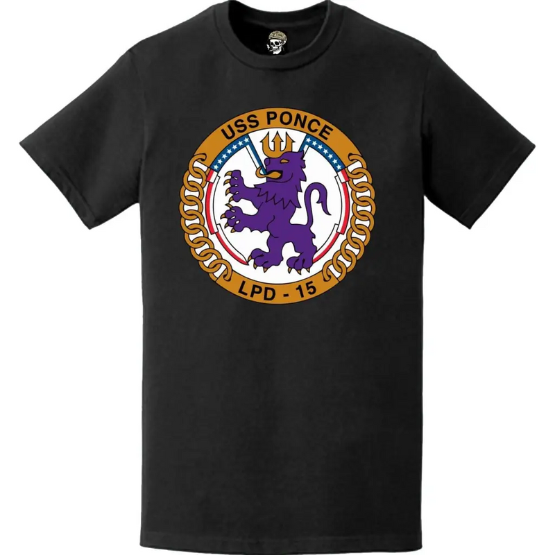 USS Ponce (LPD-15) Ship's Crest Emblem T-Shirt