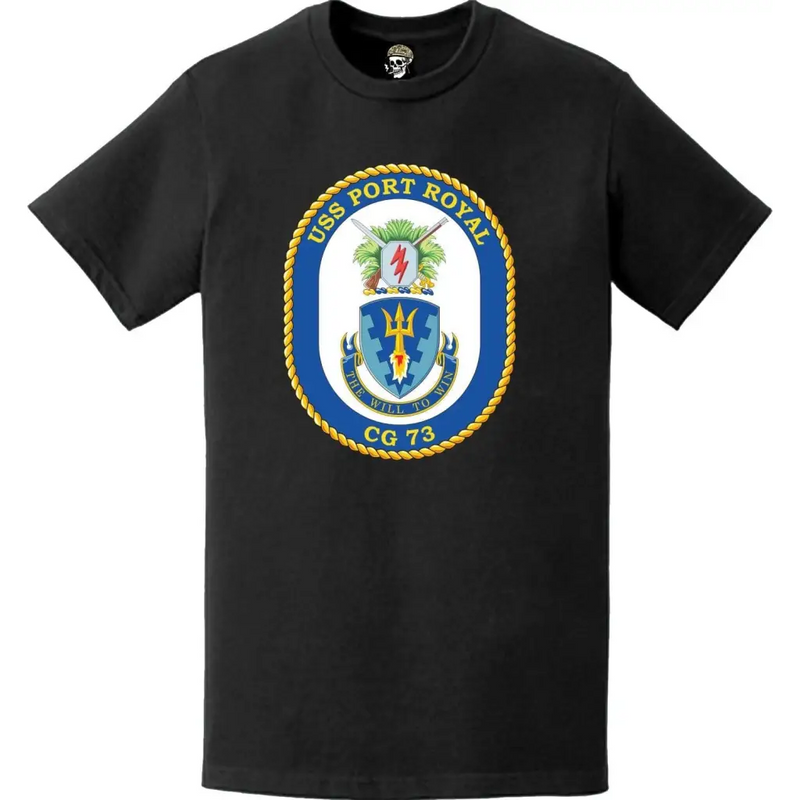 USS Port Royal (CG-73) Ship's Crest Logo T-Shirt