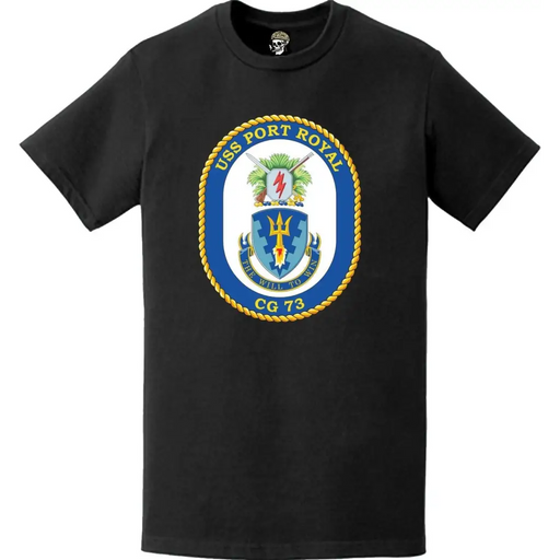 USS Port Royal (CG-73) Ship's Crest Logo T-Shirt Tactically Acquired   