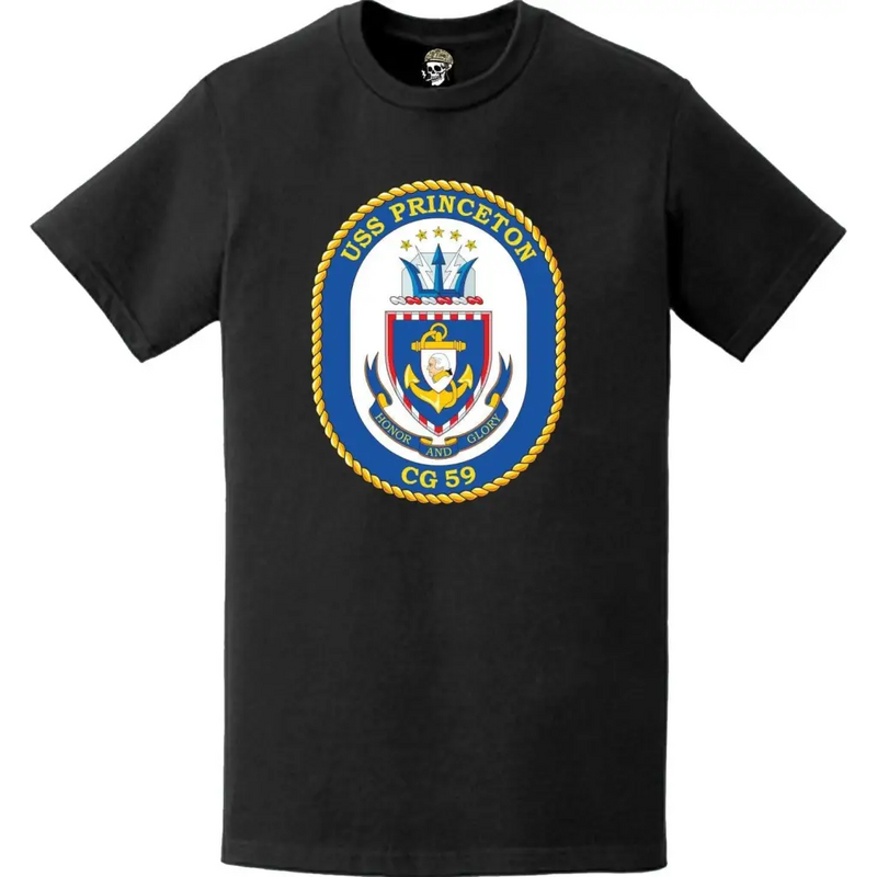 USS Princeton (CG-59) Ship's Crest Logo T-Shirt