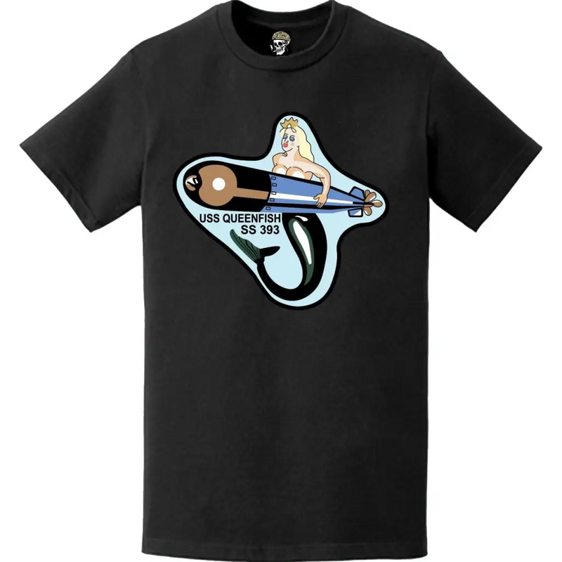 USS Queenfish (SS-393) Submarine Logo Emblem Crest T-Shirt