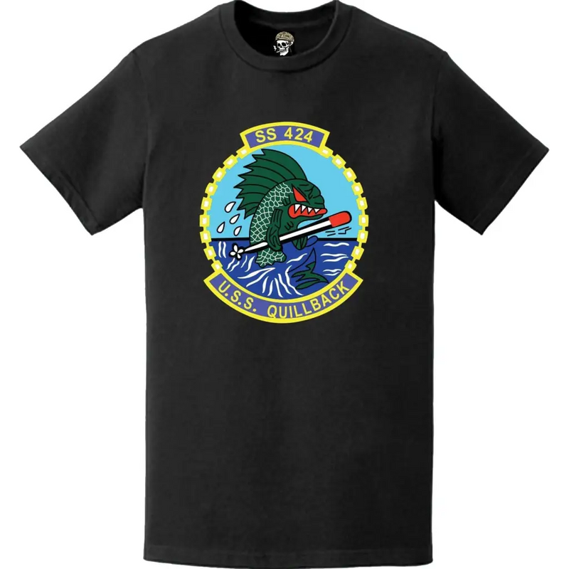 USS Quillback (SS-424) Submarine Logo Emblem Crest T-Shirt