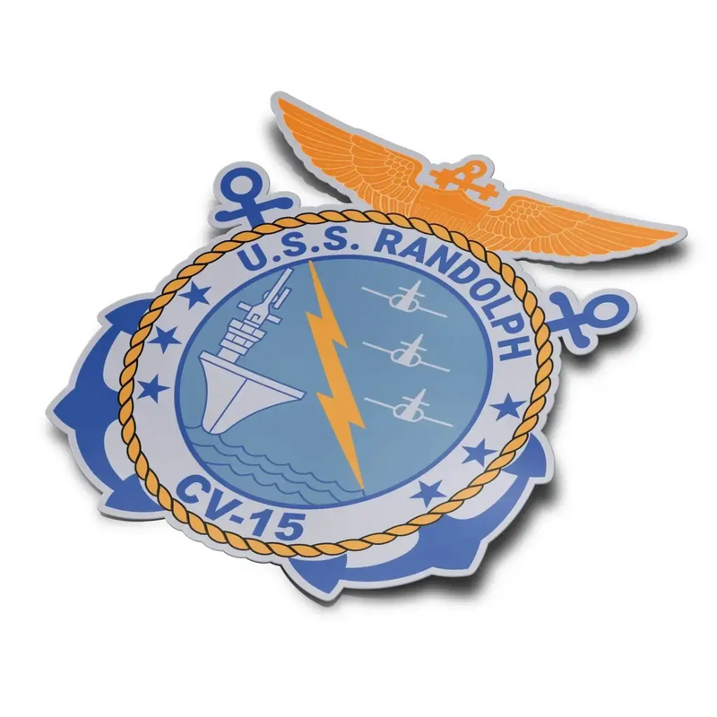 USS Randolph (CV-15) Die-Cut Vinyl Sticker Decal
